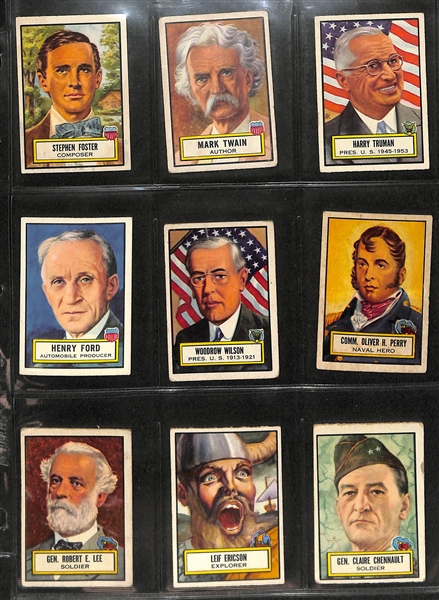 1952 Topps Look 'n See Partial Set (123 of 135 Cards) w. Rembrandt